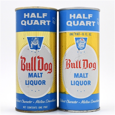 Bull Dog Malt Liquor 16 Ounce Pull Tabs Lot of 2