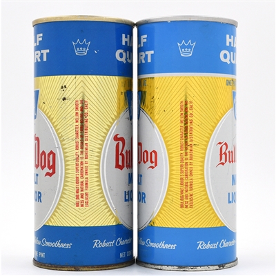 Bull Dog Malt Liquor 16 Ounce Pull Tabs Lot of 2