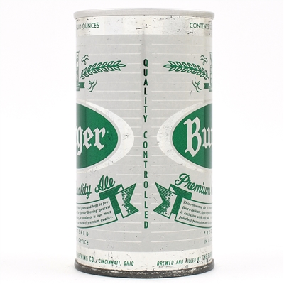 Burger Ale Zip Top METALLIC 50-21 RARE LIKELY BEST