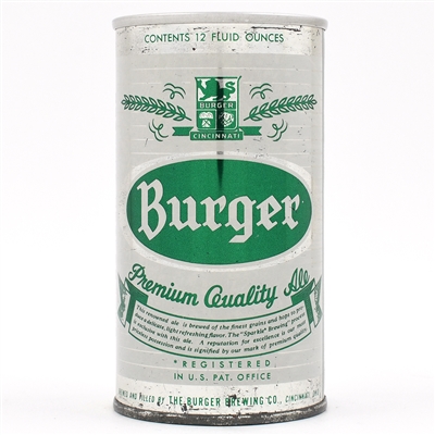 Burger Ale Zip Top METALLIC 50-21 RARE LIKELY BEST