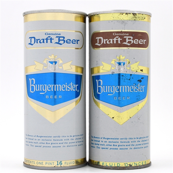 Burgermeister Draft 16 Ounce Pull Tabs Lot of 2