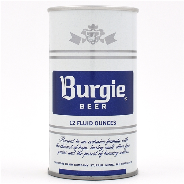 Burgie Beer Test Pull Tab RARE UNLISTED SCARCE