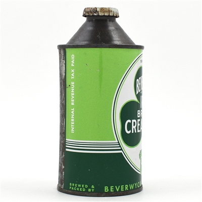 Beverwyck Irish Brand Cream Ale Cone Top 1845 DATE CLEAN 152-7