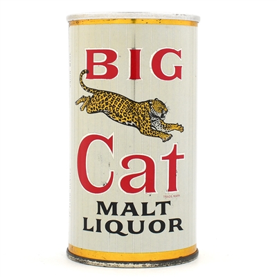 Big Cat Malt Liquor Zip Top MILWAUKEE CLEAN 39-32