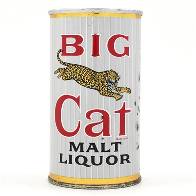 Big Cat Malt Liquor Zip Top PEORIA SHARP 39-30