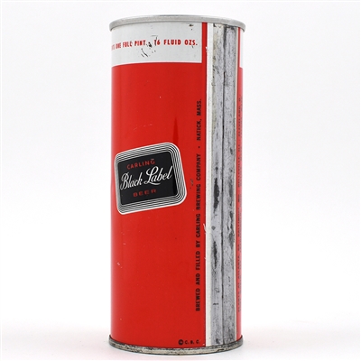 Black Label Beer 16 ounce ZIP Top NATICK 140-19 MINTY BO