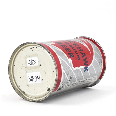 Blackhawk Beer Flat Top NEVER LIDDED BUFFALO 38-34
