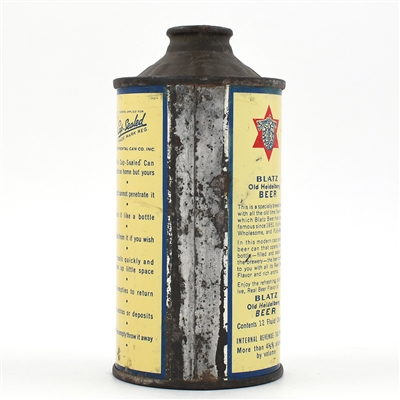 Blatz Beer Cone Top 153-19