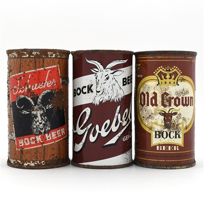 Bock Flat Tops Lot of 5 Graphic and RARE LABELS