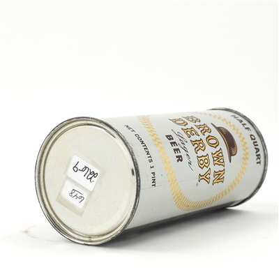 Brown Derby Beer 16 Ounce Flat Top 226-9 CLEAN