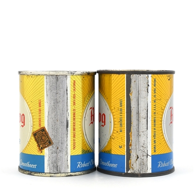 Bull Dog Malt Liquor 8 Ounce Flat Tops 239-9 and 239-14