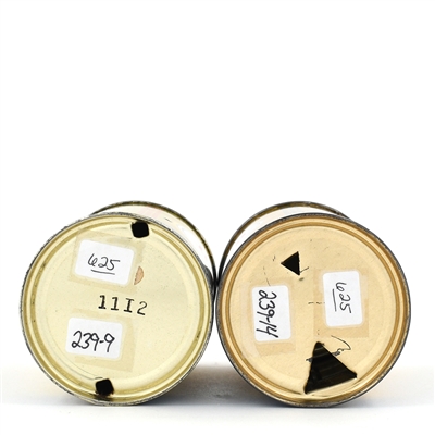 Bull Dog Malt Liquor 8 Ounce Flat Tops 239-9 and 239-14