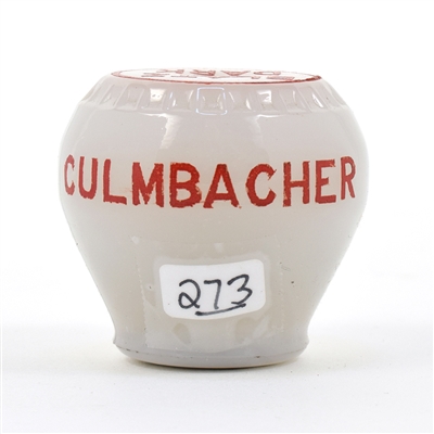 Blatz Dark Culmbacher 1930s Milk Glass Newman Faucet Tap Knob SCARCE