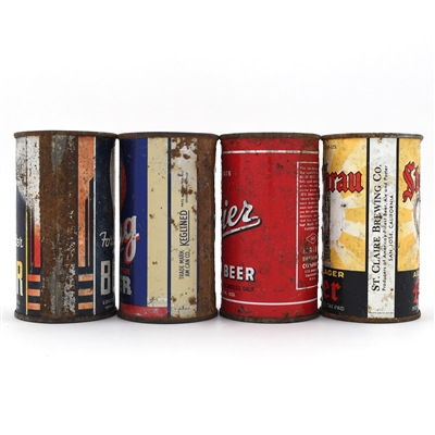 California Brewers Lot of 4 SCARCE Flats Fort Sutter Krug Maier Steinbrau
