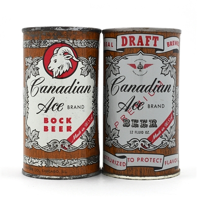 Canadian Ace Bock and Draft Flat Tops 48-16 and 48-18
