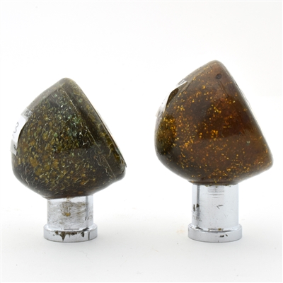 Gunthers Beer 1940s Flecked Acrylic Tap Knobs Lot of 2