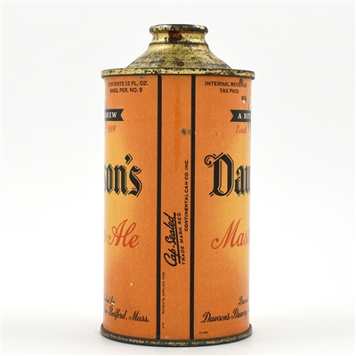 Dawsons Master Ale Cone Top 158-26 CLEAN
