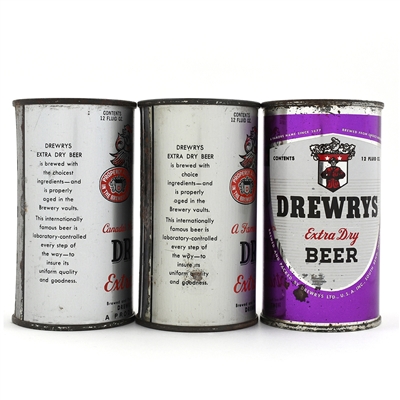 Drewrys Flat Tops Lot of 3 South Bend 55-35 55-36 56-40
