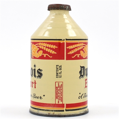 Du Bois Export Beer Crowntainer CREAM 193-5 EXCELLENT