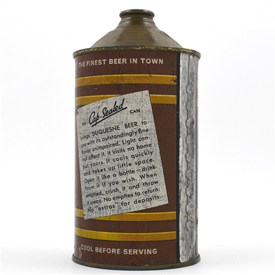 Duquesne Can-o-Beer Quart Cone Top 207-1
