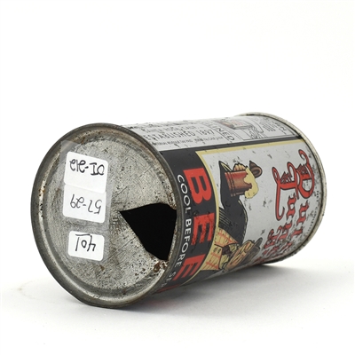Dutch Lunch Brand Beer Instructional Flat Top 57-29 USBCOI 212