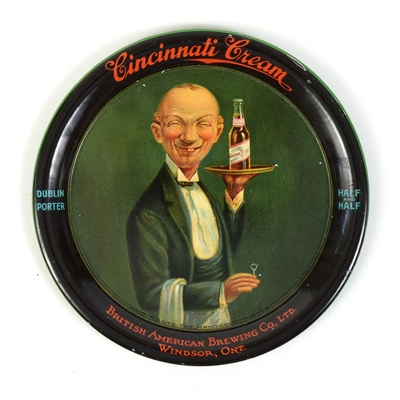Cincinnati Cream Canadian 1920s Tip Tray HANDSOME