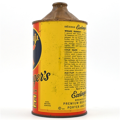 Esslingers Premium Ale Quart Cone Top 208-10
