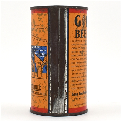 GB Grace Bros Beer Instructional Flat Top 67-23 USBCOI 317