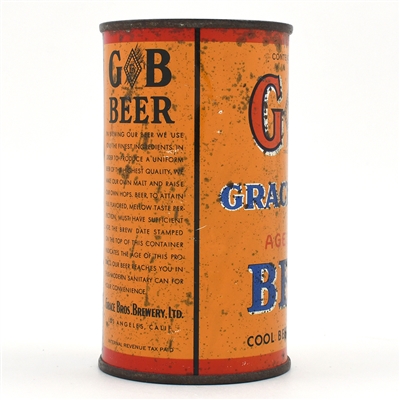 GB Grace Bros Beer Instructional Flat Top 67-23 USBCOI 317