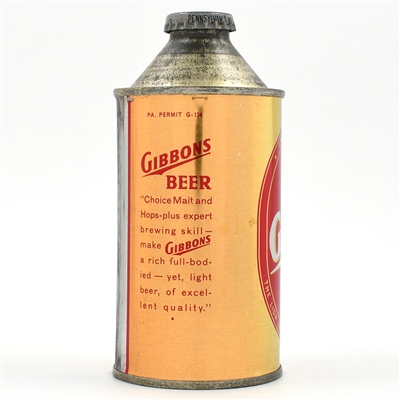 Gibbons Beer Cone Top 164-27 SQUEAKY CLEAN