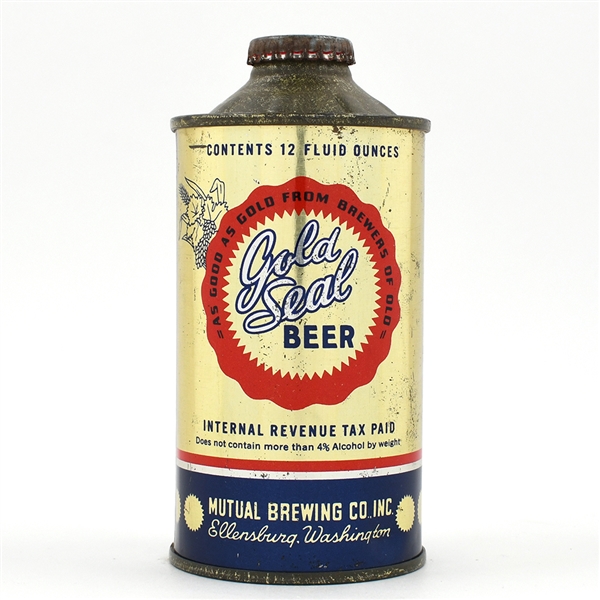 Gold Seal Beer Cone Top TOUGH 166-4 CLEAN