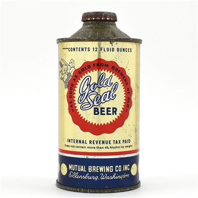Gold Seal Beer Cone Top TOUGH 166-4 CLEAN
