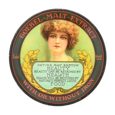 Goebel Malt Pre-Prohibition Era Tip Tray SHARP
