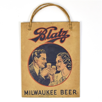 Blatz and Utica Club 1930s Beer Bags Lot of 2