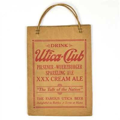 Blatz and Utica Club 1930s Beer Bags Lot of 2