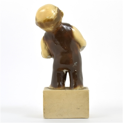 Hoff Brau Beer-Ale 1940s Chalk Back Bar Statue