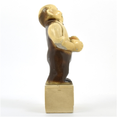 Hoff Brau Beer-Ale 1940s Chalk Back Bar Statue