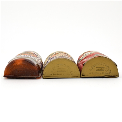 National Beer - Bohemian 1940s Plastic Stick-on Display Containers Lot of 3 SCARCE