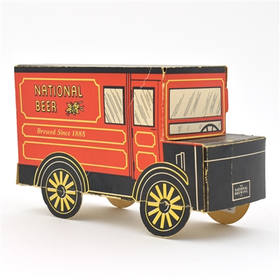 National Beer 1960s Small Cardboard Foldup Truck