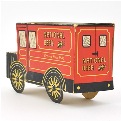 National Beer 1960s Small Cardboard Foldup Truck