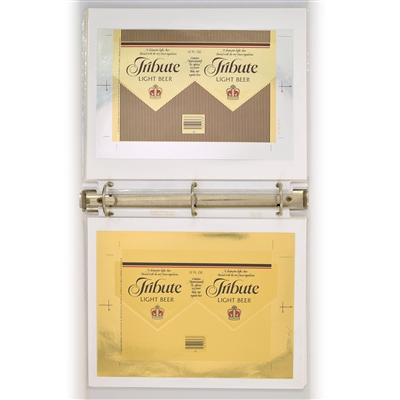 Schlitz Binder of 29 Different Foil Test Labels