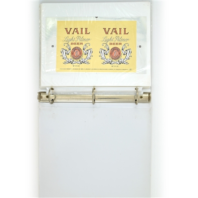 Schlitz Binder of 29 Different Foil Test Labels