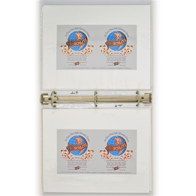 Schlitz Binder of 29 Different Foil Test Labels
