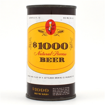 1000 Dollar Beer Flat Top GETTELMAN 109-12 SHARP