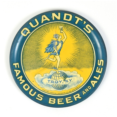 Quandt Beer and Ales 1930s Tip Tray OUTSTANDING