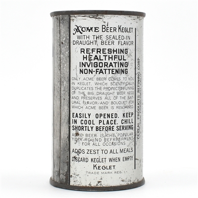 Acme Beer Instructional Flat Top CEREAL PRODUCTS USBCOI 9