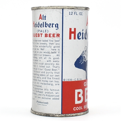 Alt Heidelberg Guest Beer Instructional Flat Top 30-14 USBCOI 25