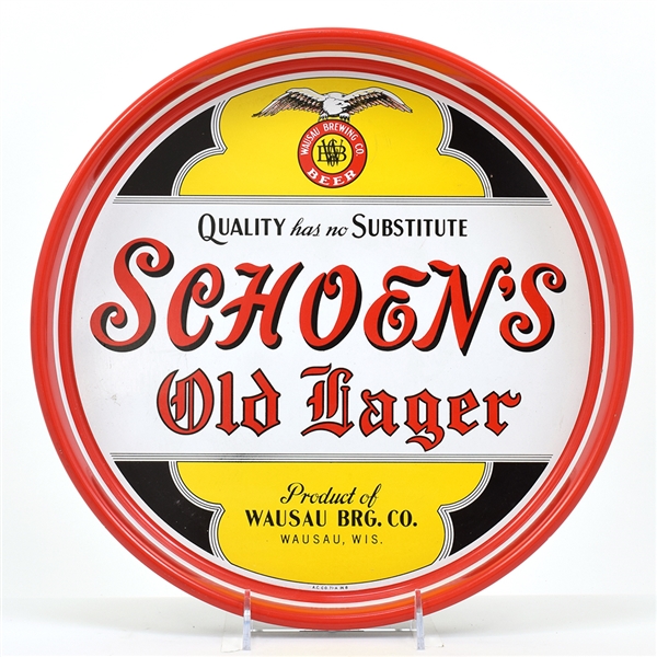 Schoens Old Lager 1940s Serving Tray NEAR MINT