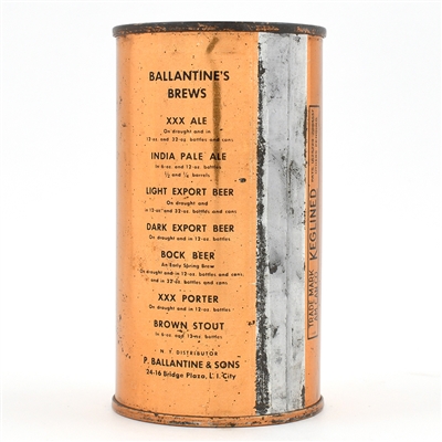 Ballantines Beer Flat Top BREWS 33-32