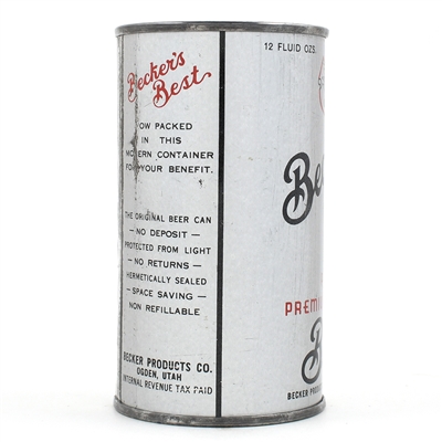 Beckers Best Beer Instructional Flat Top 35-25 USBCOI 97B